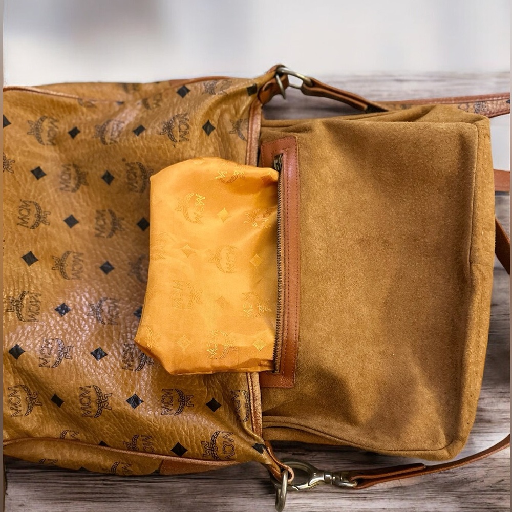 MCM vintage cognac hobo crossbody - Picture 6 of 14